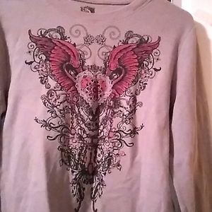 Long sleeve waffle shirt